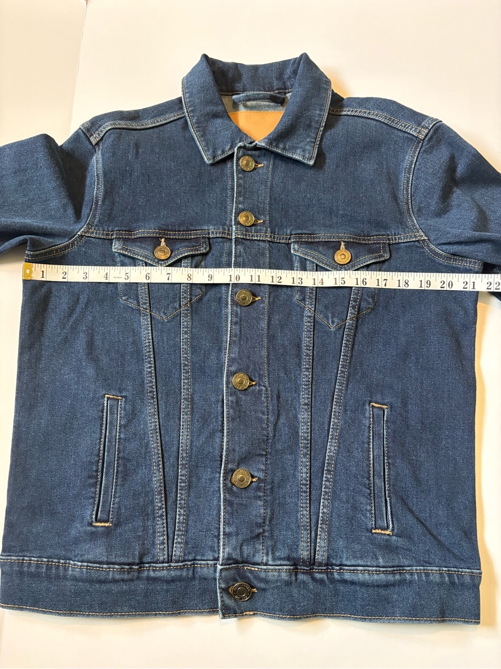 Bootlegger Blue Denim Jacket Dark Wash Sz S, New with tags - Picture 6 of 11